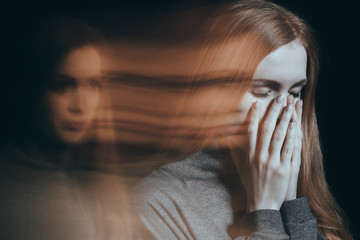Woman with emotional problems