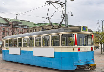 Naklejka na ściany i meble Gothenburg Tram Car