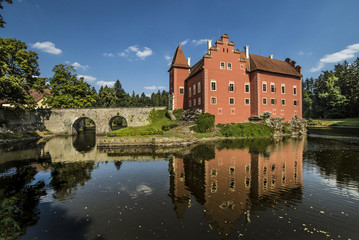 Fototapeta na wymiar Cervena Lhota historic castle.
