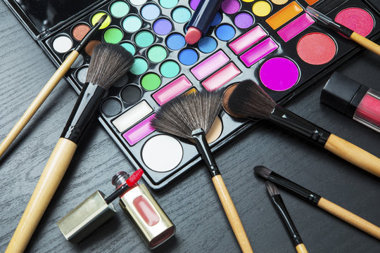 Professional make up and brushes