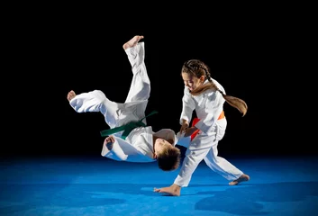 Foto auf Acrylglas Kampfkunst Kampfsport-Kämpfer für kleine Kinder