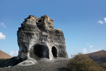 Felsformation „los roferos“ nahe Teguise auf Lanzarote, Kanarische Inseln