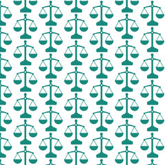 Pattern background Scales of justice icon