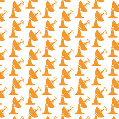 Pattern background satellite dish icon