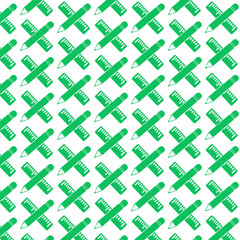 Pattern background Pencil with ruler icon