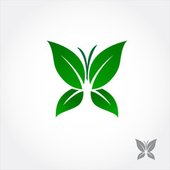 green leaf butterfly