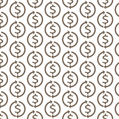 Pattern background Money dollar sign icon