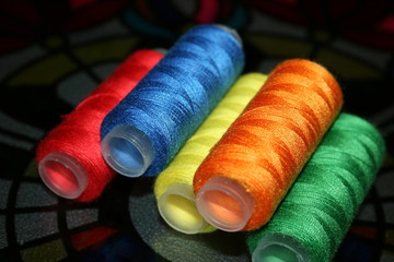 bolts of thread -sewing,crafts