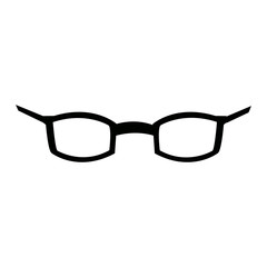 glasses accessory vision style cartoon vector illustration