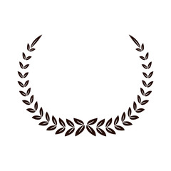 laurel decoration ornament sport symbol vector illustration