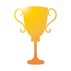 golden trophy sport award winner competition vector illustration