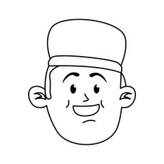 Obraz na płótnie Canvas Happy man cartoon icon vector illustration graphic design