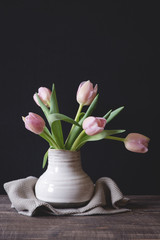 Rosa Tulpen