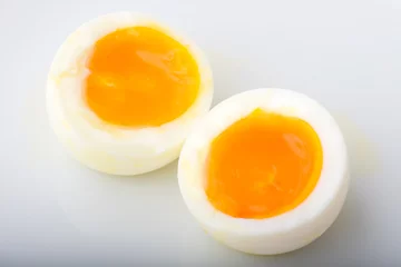 Foto auf Alu-Dibond half boiled egg © ahirao