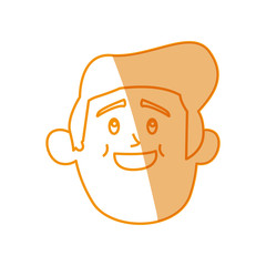 Happy man cartoon icon vector illustration graphic design