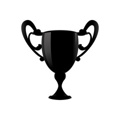 Trophy cup championship icon vector illustration graphic design