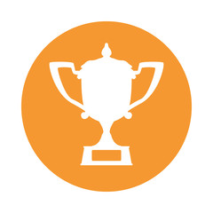 Trophy cup championship icon vector illustration graphic design