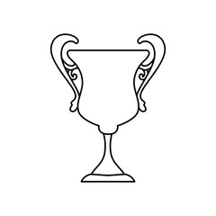 Trophy cup championship icon vector illustration graphic design