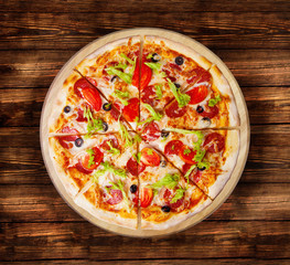 Pizza pepperoni deluxe. This picture is perfect for you to design your restaurant menus. Visit my page. You will be able to find an image for every pizza sold in your cafe or restaurant. 


