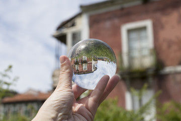 Through a glass ball