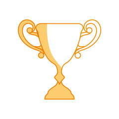 Trophy cup championship icon vector illustration graphic design
