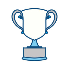 Trophy cup championship icon vector illustration graphic design