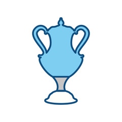 Trophy cup championship icon vector illustration graphic design
