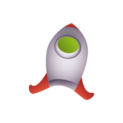 Rocket spaceship symbol icon vector illustration graphic design