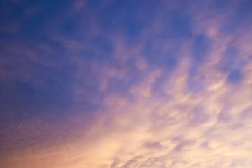 colorful of sky with clouds in the evening,Background