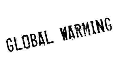 Global Warming rubber stamp. Grunge design with dust scratches. Effects can be easily removed for a clean, crisp look. Color is easily changed.