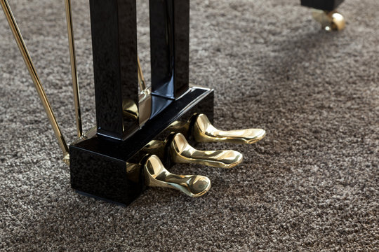 Piano pedals detail