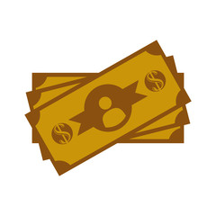Billets money symbol icon vector illustration graphic design
