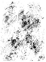 Vector artistic design elements in grunge dust messy dirty style. Texture dynamic overlay. Abstract shapes with different pressure, textile abstract pattern for printing. Rubber dry hand made stamps