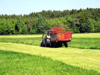 Fototapeta premium landwirtschaftliche Mähmaschine