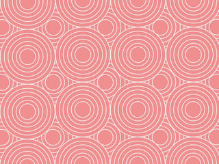 Colorful white and pink circles pattern background - 153954942