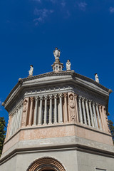 Fototapeta na wymiar Detail from Battistero of Santa Maria Maggiore in Bergamo