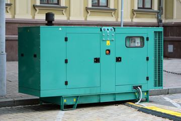 Diesel generator for emergency electric power. Electric diesel generator. 