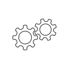 Outline gear icon