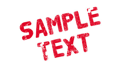 Sample Text rubber stamp. Grunge design with dust scratches. Effects can be easily removed for a clean, crisp look. Color is easily changed.