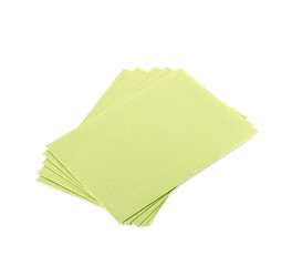 Pile of paper envelopes isolated