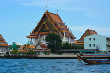 Obraz premium Chao Phraya River in Bangkok, Thailand