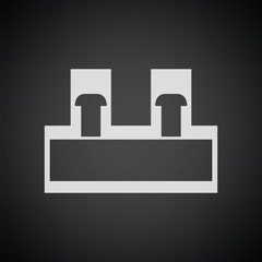 Electrical connection terminal icon