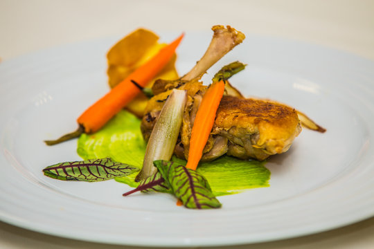 Detail on special designe for food on plate.