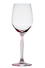 Empty wineglass isolated on white background 