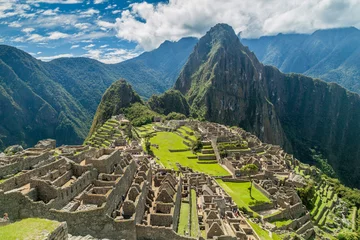 Washable wall murals Machu Picchu Machu Picchu ruins in Peru