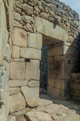 Access gate to Machu Picchu ruins, Peru