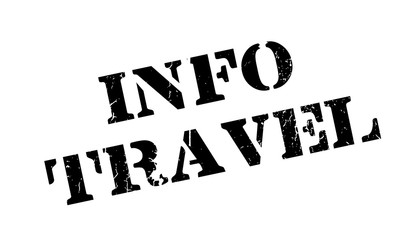 Info Travel rubber stamp. Grunge design with dust scratches. Effects can be easily removed for a clean, crisp look. Color is easily changed.