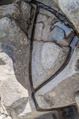 Inca Ceremonial Baths at Machu Piccu ruins, Peru