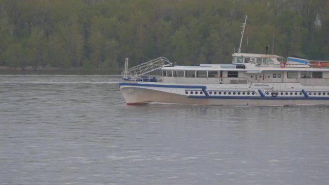 Ship on the river