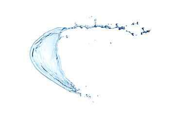 fresh water splash isolated.